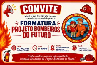 DAQUI A POUCO: Projeto Bombeiros do Futuro realiza formatura nesta quarta-feira em Nova Mutum DAQUI A POUCO: Projeto Bombeiros do Futuro realiza formatura nesta quarta-feira em Nova Mutum